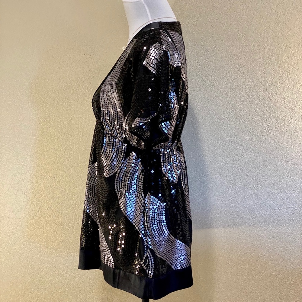 Hale Bob Black And Silver Sequence Tunic - image 5